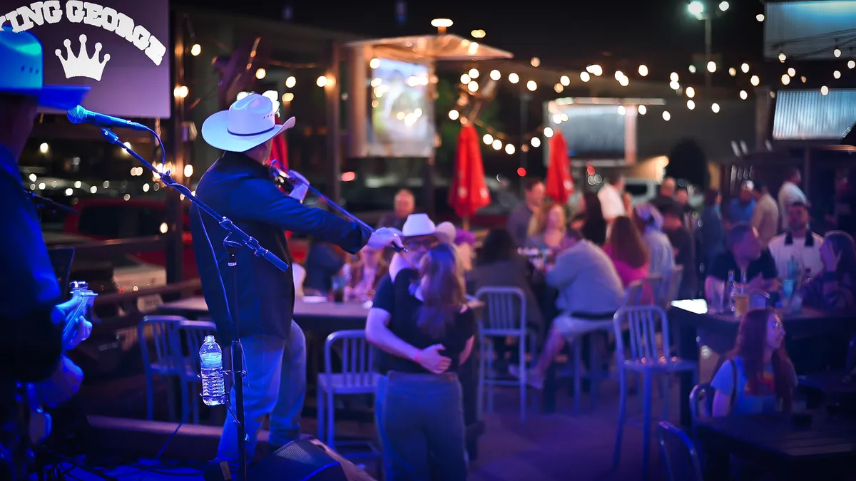 Live music night on the patio at Chill Bar & Grill in Lewisville, TX